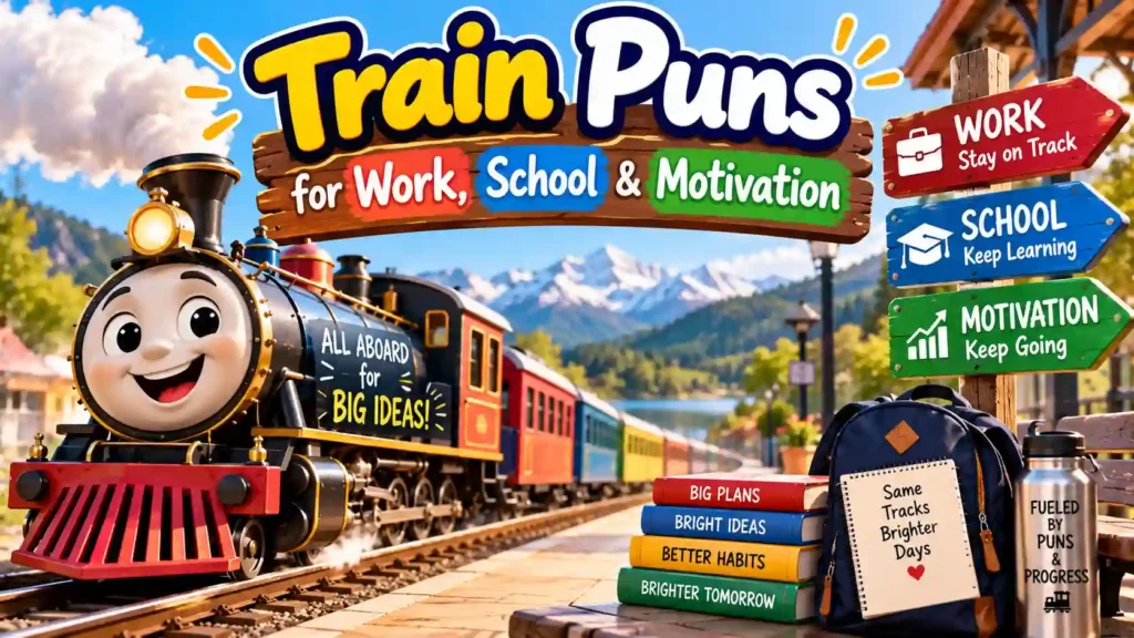 Train Puns for Work, School & Motivation