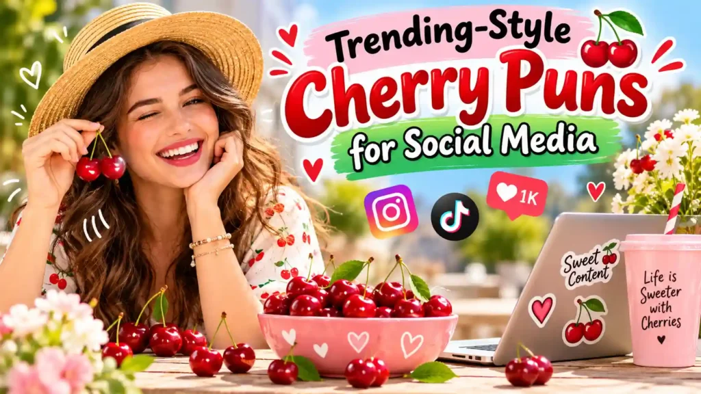 Trending-Style Cherry Puns for Social Media