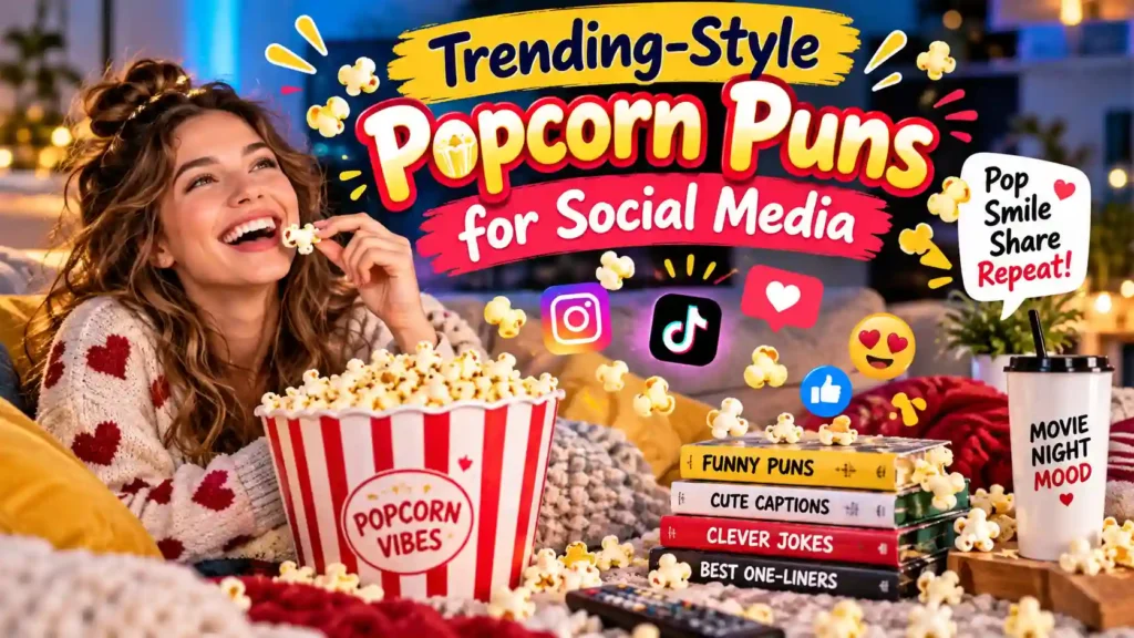 Trending-Style Popcorn Puns for Social Media