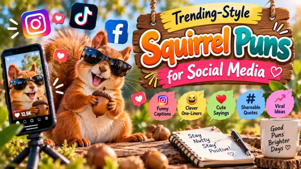  Trending-Style Squirrel Puns for Social Media