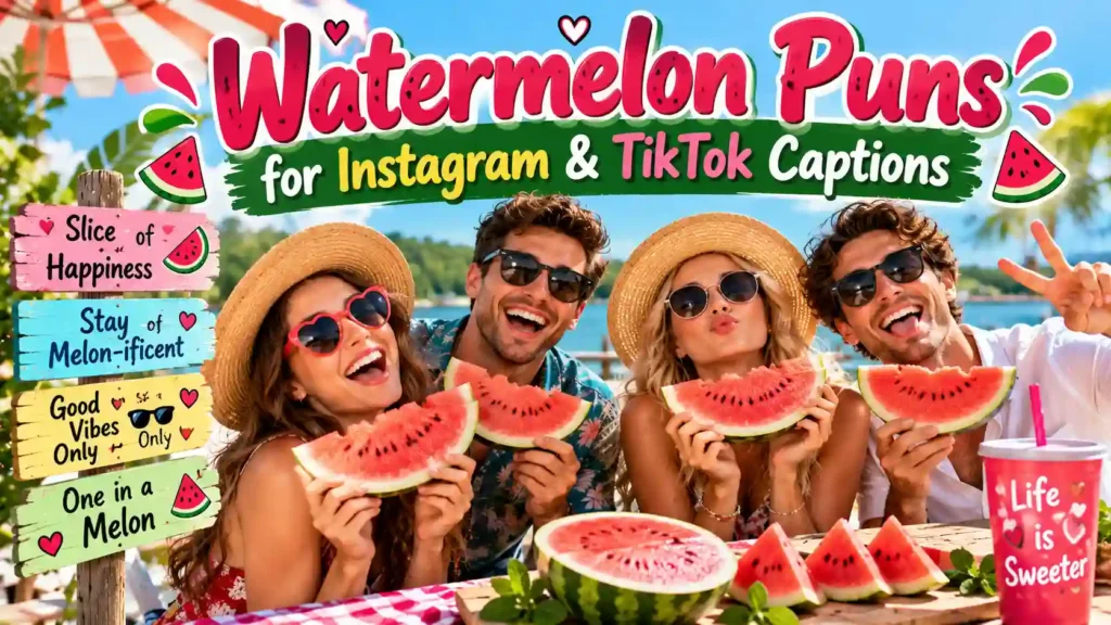  Watermelon Puns for Instagram & TikTok Captions