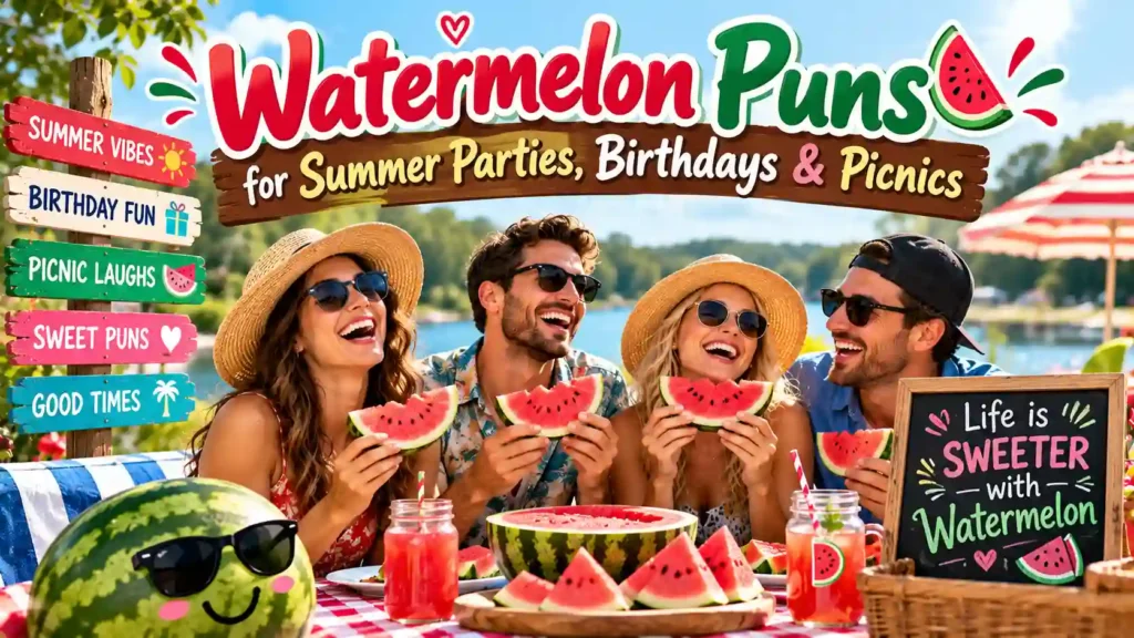 Watermelon Puns for Summer Parties, Birthdays & Picnics